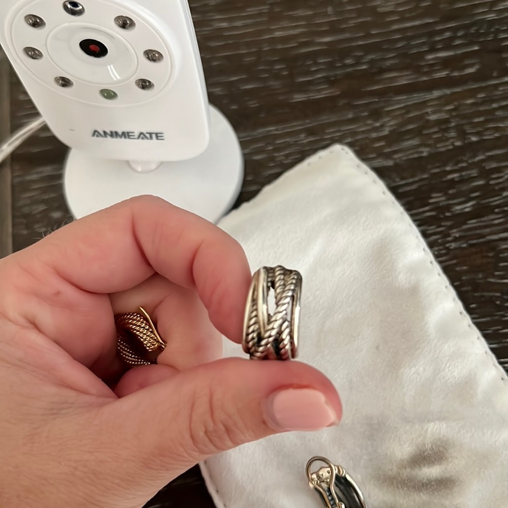 David yurman crossover shrimp earrings $450 originally.  Have box and bag.